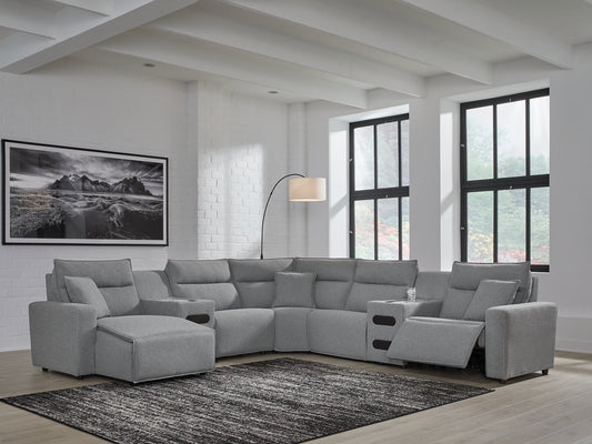 Modmax II 7-Piece Power Reclining Sectional with Chaise and Audio Consoles