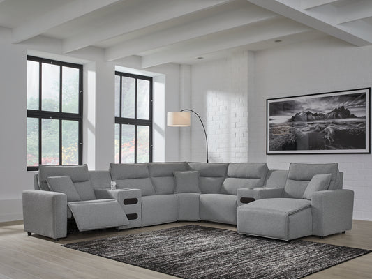 Modmax II 7-Piece Power Reclining Sectional with Chaise and Audio Consoles