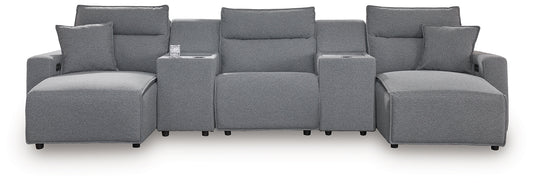 Modmax II 5-Piece Power Reclining Sectional with Chaise and Consoles