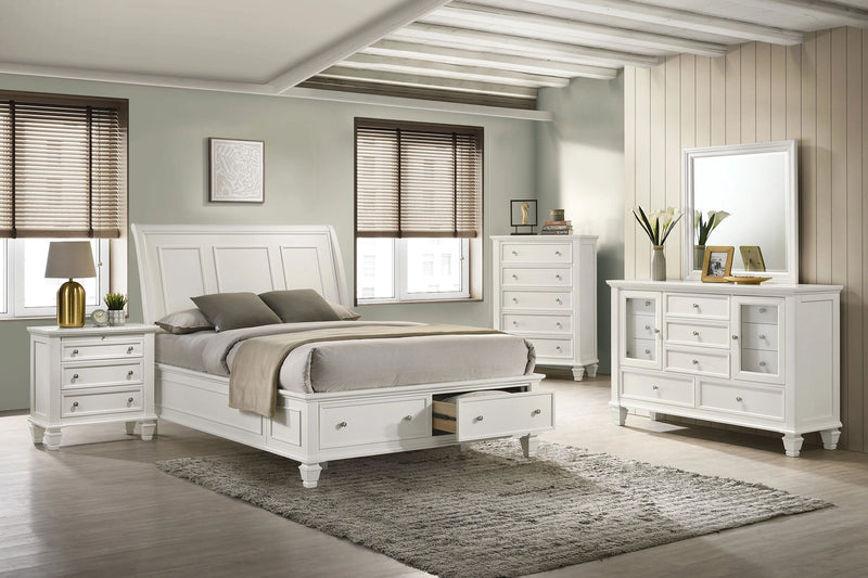 Sandy Beach Panel Platform Storage Bed