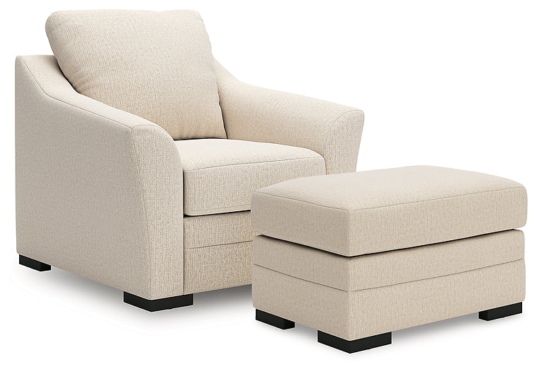 Chair w/ Ottoman