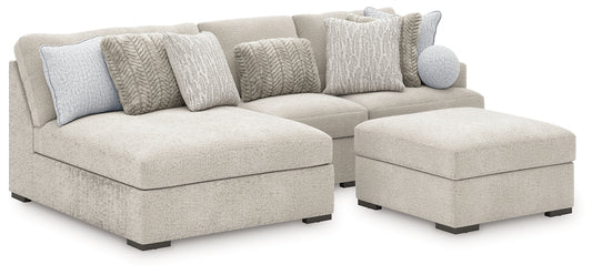 Cuddle Plush 3-Piece Sectional with Chaise