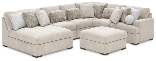 Cuddle Plush 6-Piece Sectional with Chaise