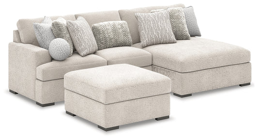 Cuddle Plush 3-Piece Sectional with Chaise