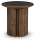 Dontayne Round End Table