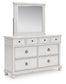 Rowlenstown Queen Poster Bed, Dresser, Mirror and Nightstand