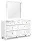 Fortman Full Panel Storage Bed, Dresser, Mirror and Nightstand