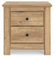 Makidern Two Drawer Night Stand
