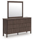 Pamytta Twin Panel Platform Bed, Dresser, Mirror, Chest and Nightstand