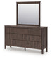Pamytta Full Panel Platform Bed, Dresser, Mirror, Chest and Nightstand
