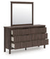 Pamytta King Panel Bed, Dresser, Mirror, Chest and Nightstand
