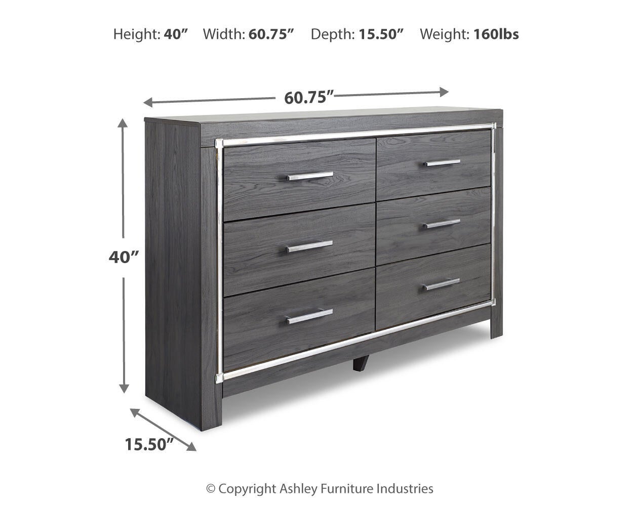 Lodanna Six Drawer Dresser