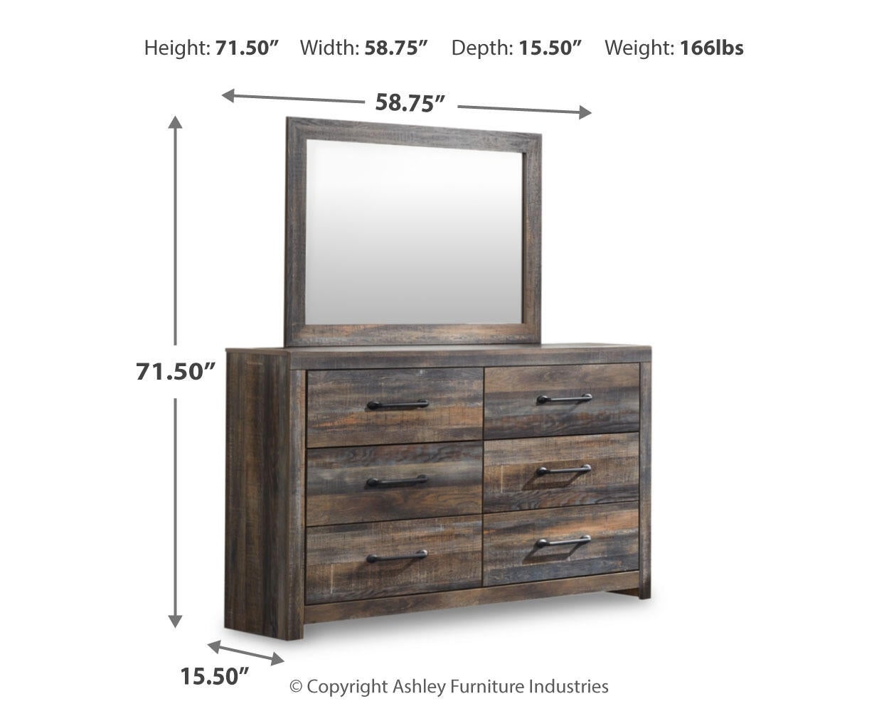 Drystan Dresser and Mirror