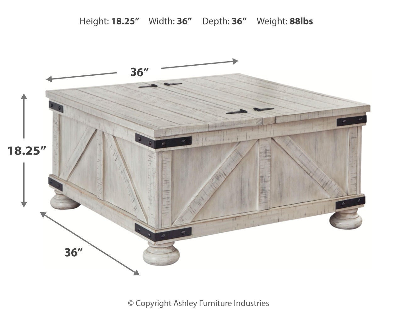 Carynhurst Cocktail Table with Storage