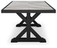 Beachcroft RECT Dining Table w/UMB OPT