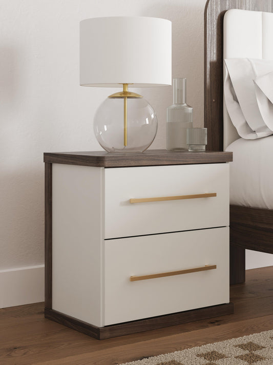 Kendanport Two Drawer Night Stand