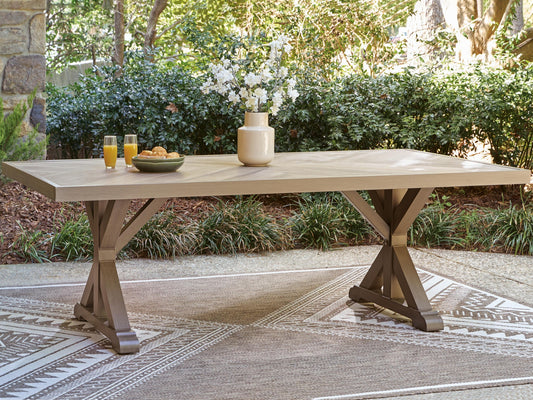 Laguna Heights RECT Dining Table w/UMB OPT