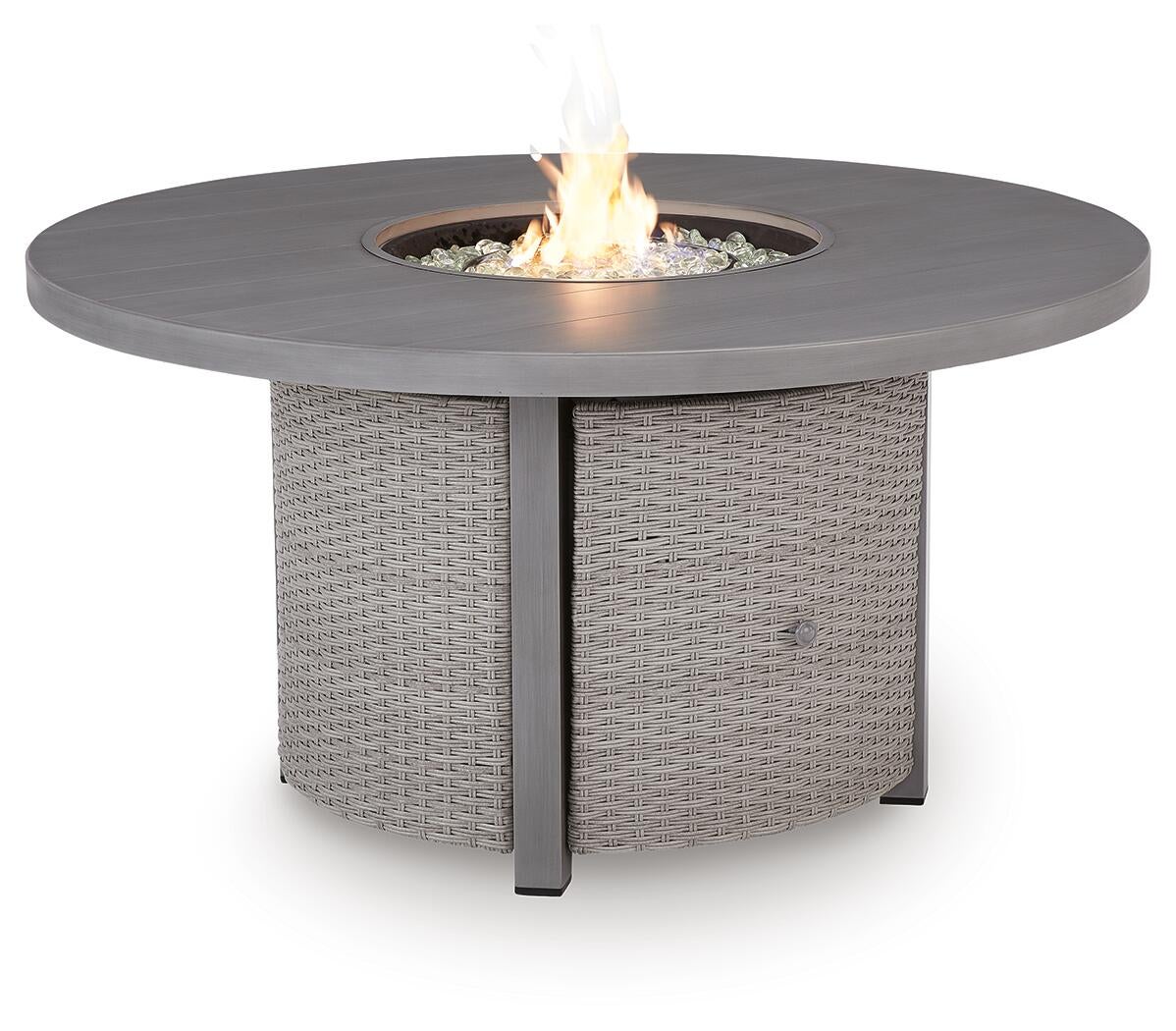 Half Moon Beach Round Fire Pit Table