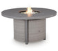 Half Moon Beach Round Fire Pit Table