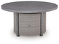 Half Moon Beach Round Fire Pit Table
