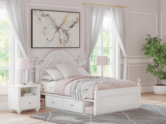 Kozlani Full Upholstered Panel Storage Bed