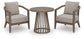 Joy Lagoon Chairs w/CUSH/Table Set (3/CN)