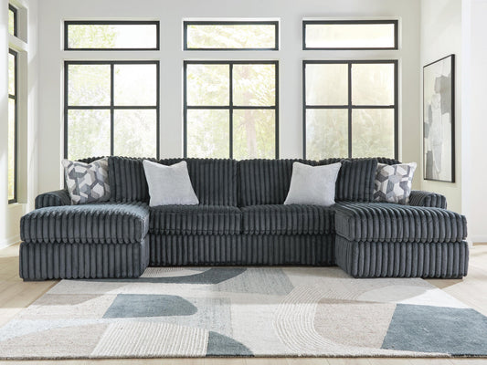 Midnight-Madness 3-Piece Double Chaise Sectional