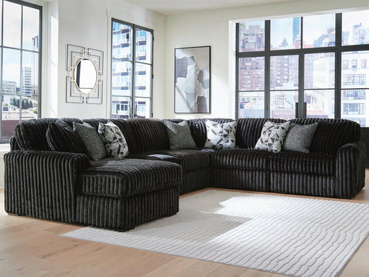 Midnight-Madness 6-Piece Sectional with Chaise