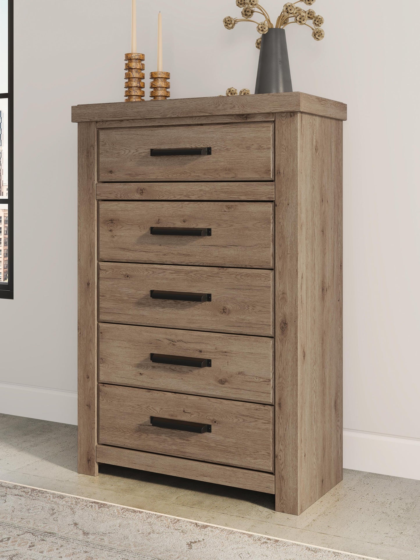 Oliandon Five Drawer Chest