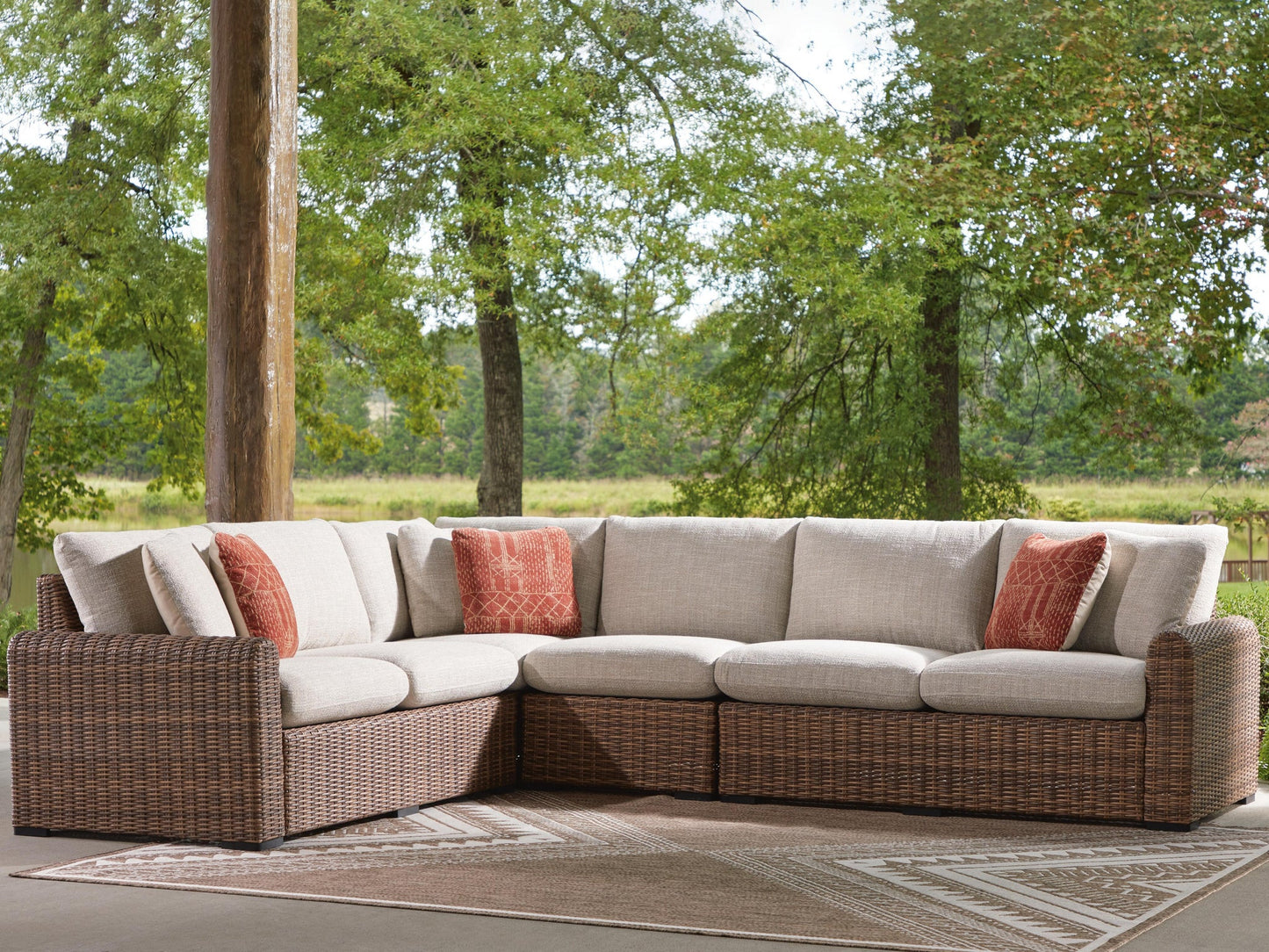 Dolan Creek 4-Piece Outdoor Sectional