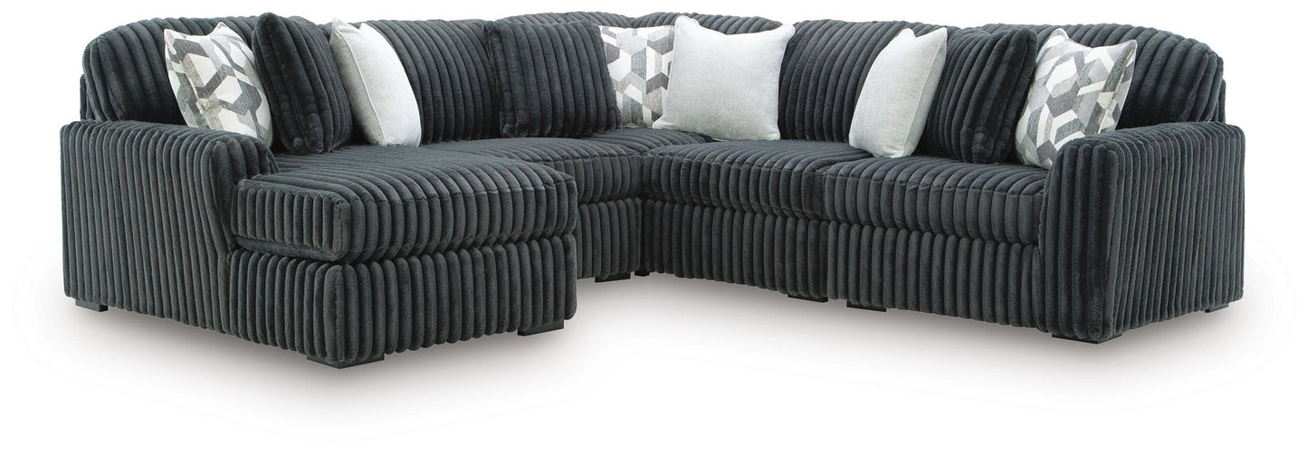 Midnight-Madness 5-Piece Sectional with Chaise