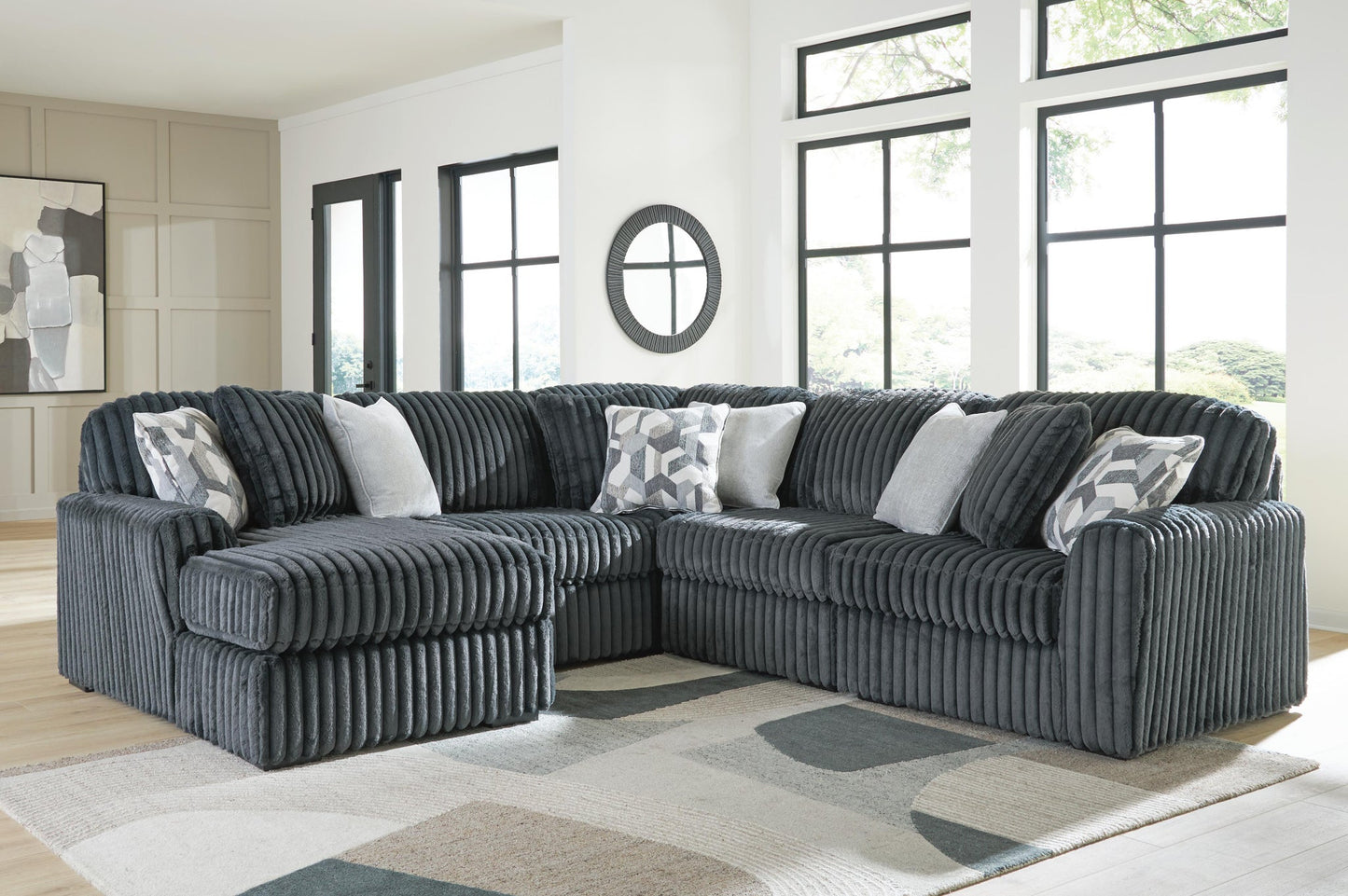 Midnight-Madness 5-Piece Sectional with Chaise