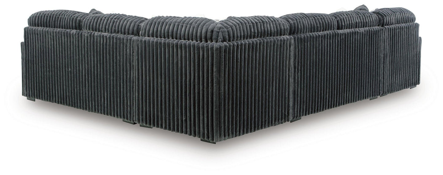 Midnight-Madness 4-Piece Sectional with Chaise