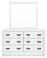 Binterglen California King Panel Bed, Dresser, Mirror, Chest and Nightstand