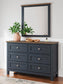 Landocken Full Panel Bed, Dresser and Mirror