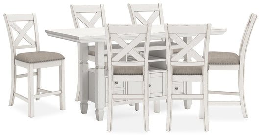 Robbinsdale Counter Height Dining Table and 6 Barstools