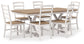 Purlaney Dining Table and 6 Chairs