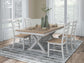 Purlaney Dining Table and 4 Chairs