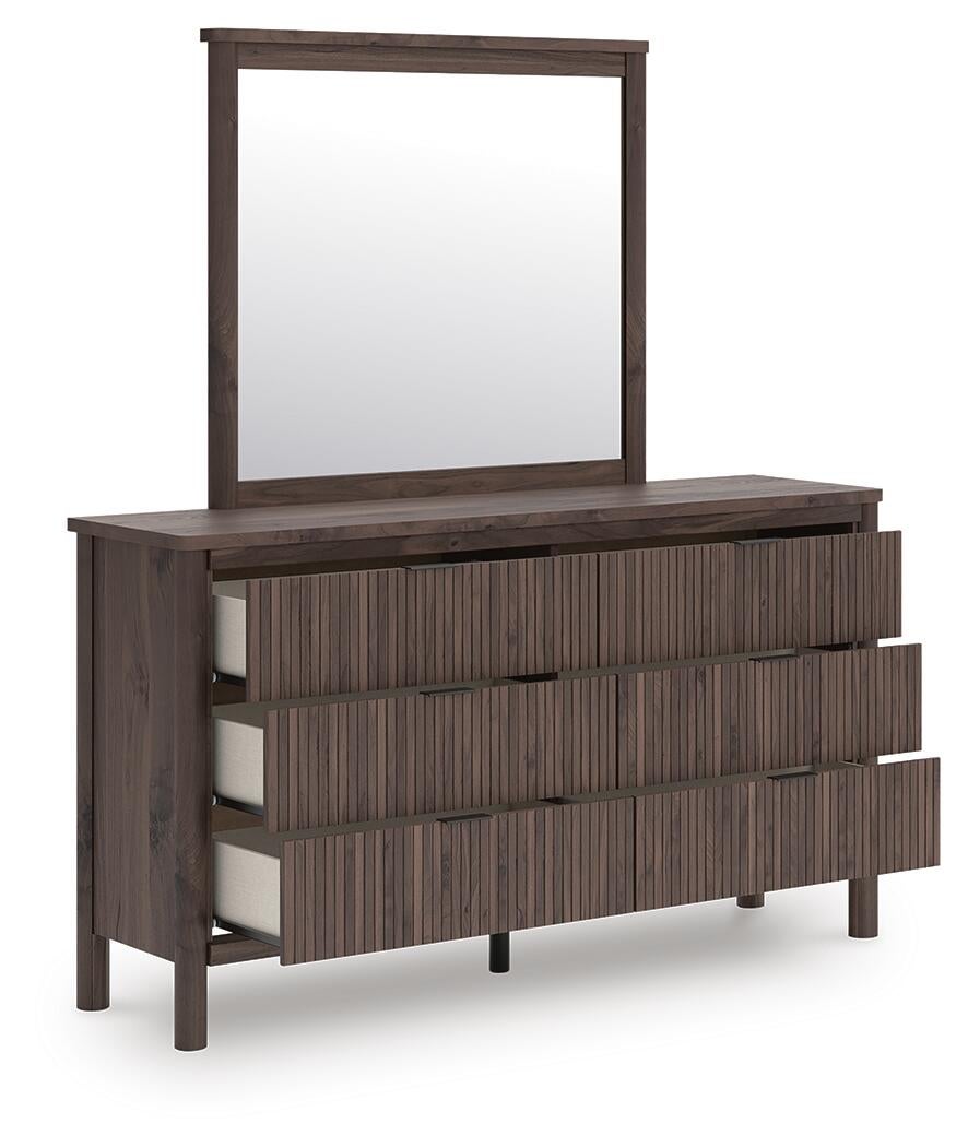 Cadmori Full Panel Bed, Dresser and Mirror