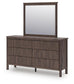 Cadmori Full Panel Bed, Dresser and Mirror