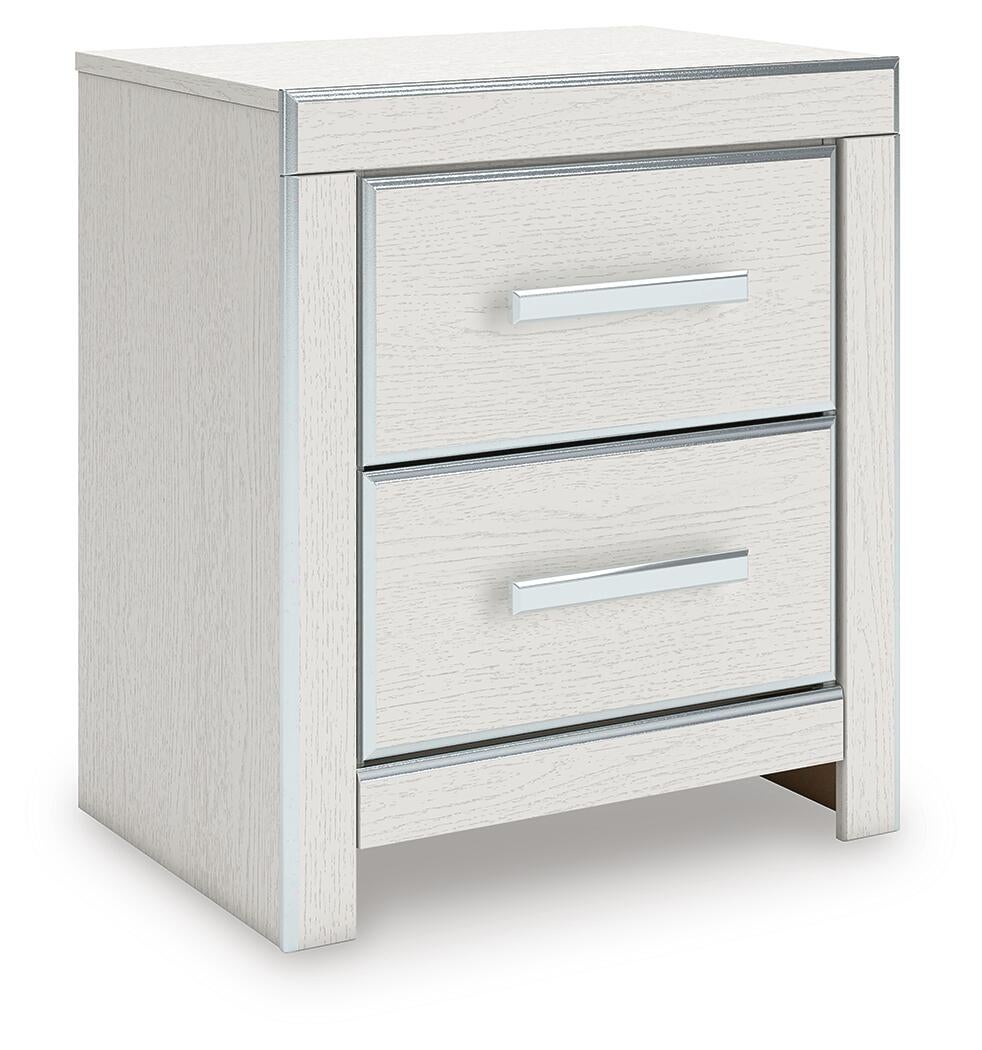 Birmonton Queen Upholstered Panel Bed, Dresser, Mirror, Chest and Nightstand