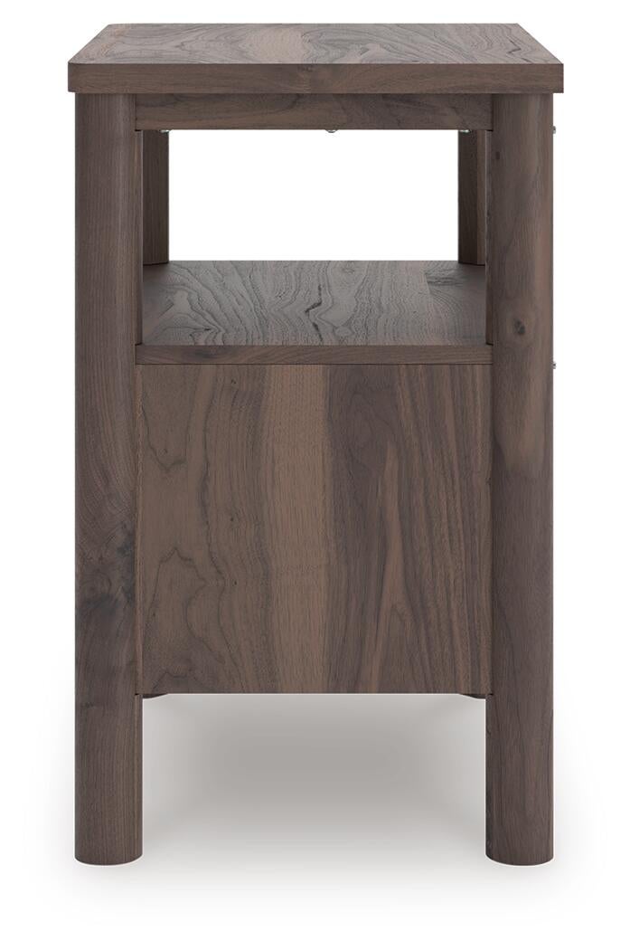 Cadmori King Panel Platform Bed, Dresser, Mirror and Nightstand