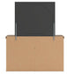 Garistyn King Panel Storage Bed, Dresser and Mirror