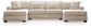 Mandi Point 3-Piece Double Chaise Sectional