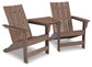 Emmeline 2 Adirondack Chairs with Connector Table