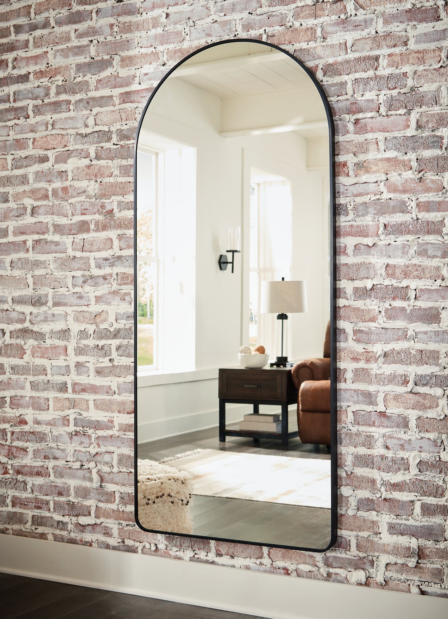 Sethall Floor Mirror - Black