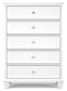 Fortman Queen Panel Bed with Mirrored Dresser, Chest and 2 Nightstands